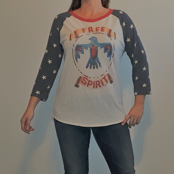 Alternative Earth "Free Spirit" Raglan TShirt (L) - Picture 1 of 4